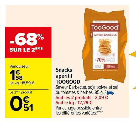 Snacks Apéritif Toogood