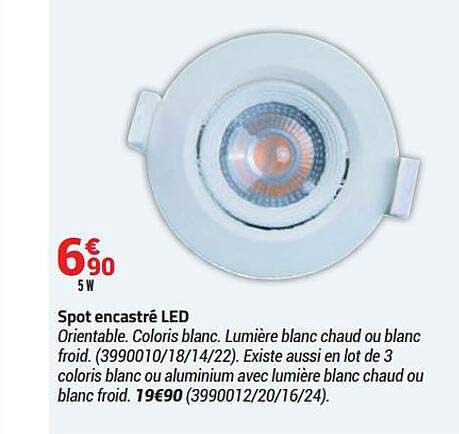spot encastré led