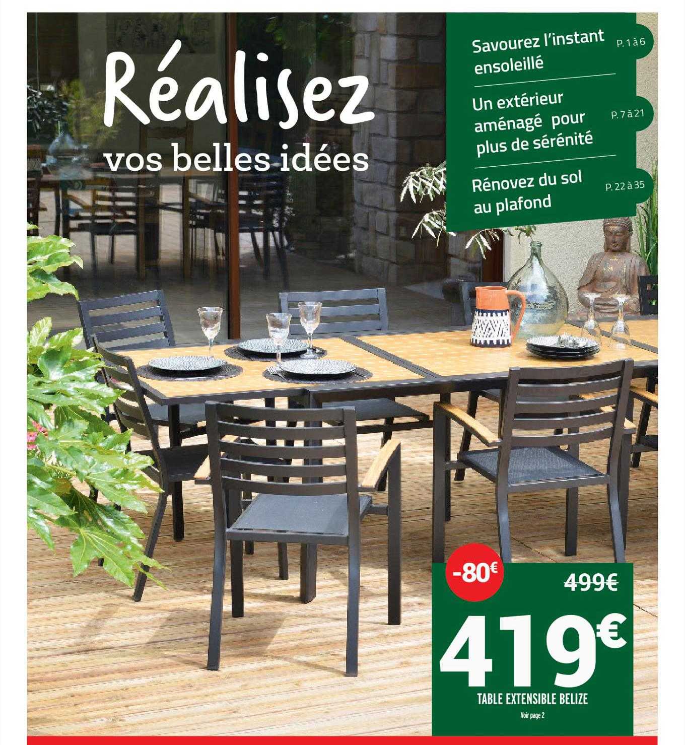 table extensible belize