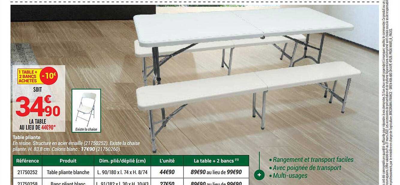 Table Pliante
