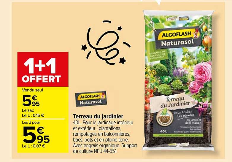 Terreau Du Jardinier Algoflash