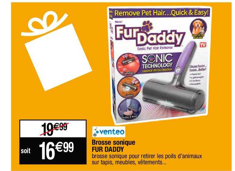 brosse sonique fur daddy venteo