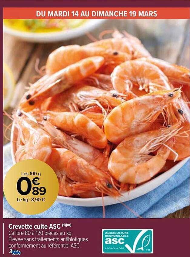 Crevette Cuite Asc
