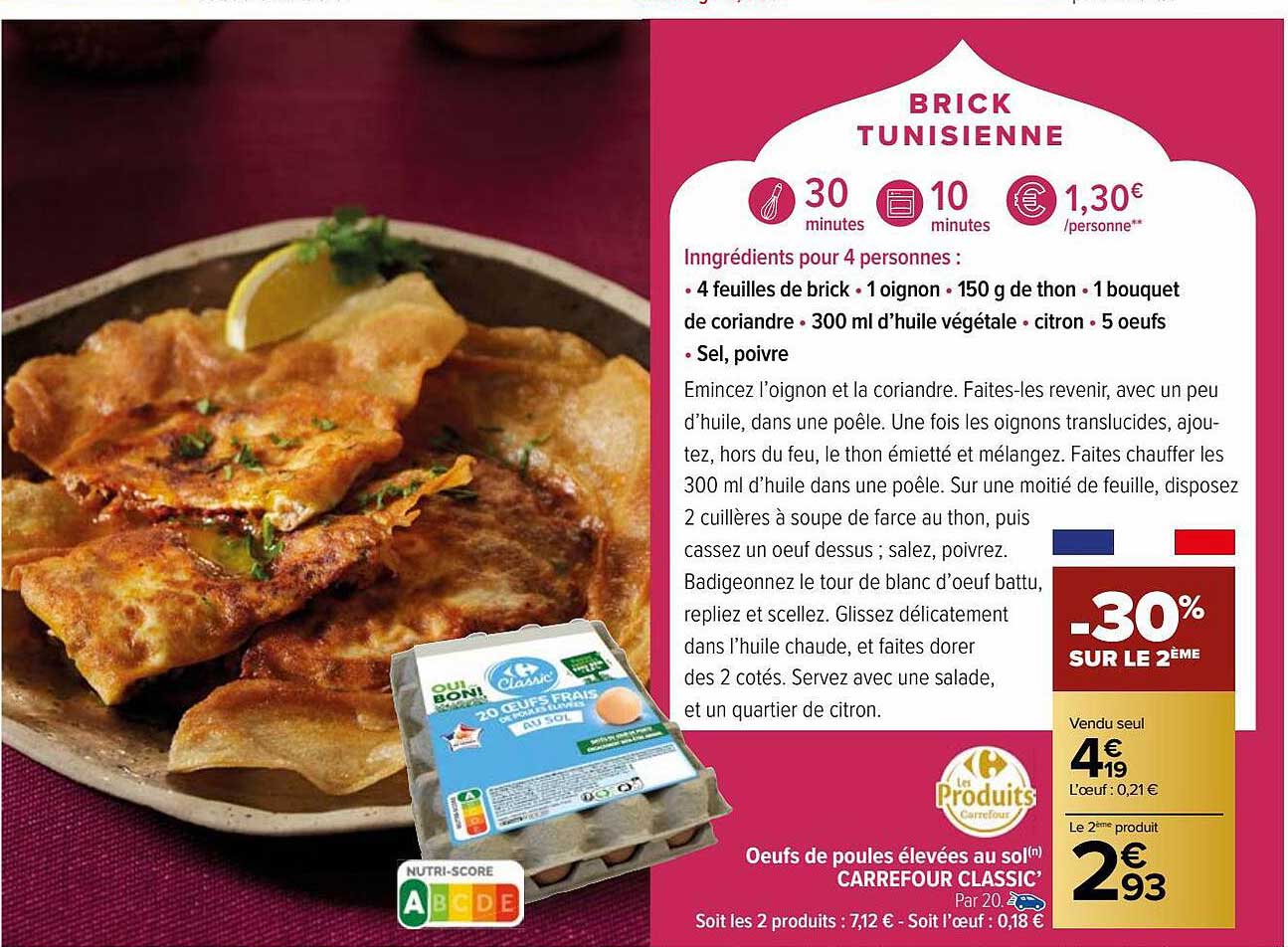 œufs de poules élevées au sol carrefour classic'