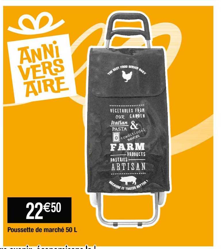 Poussette De Marché 50l