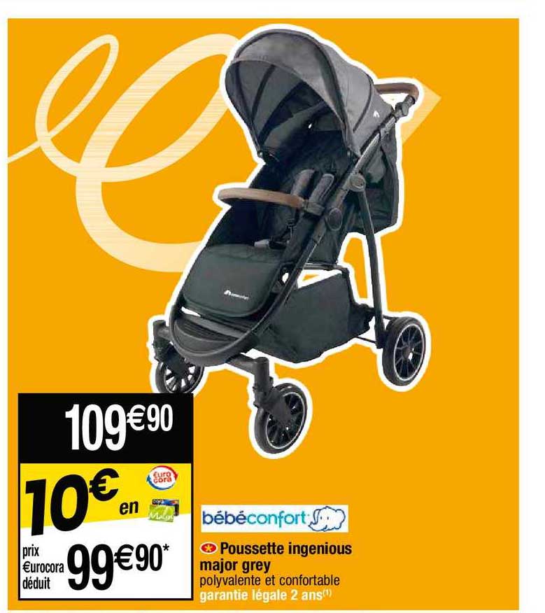poussette ingenious major grey bébé confort