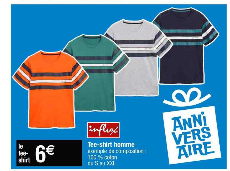 tee-shirt homme influx