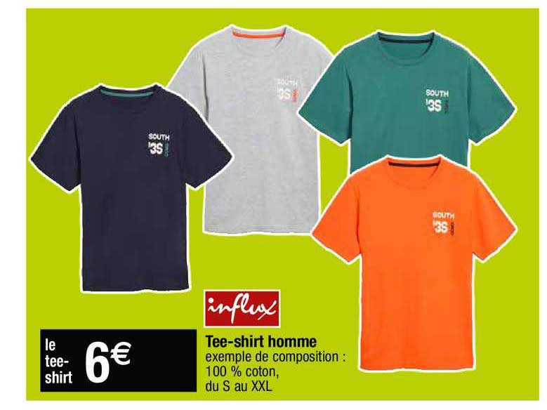 tee-shirt homme influx