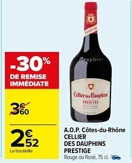a.o.p. côtes-du-rhône cellier des dauphins prestige