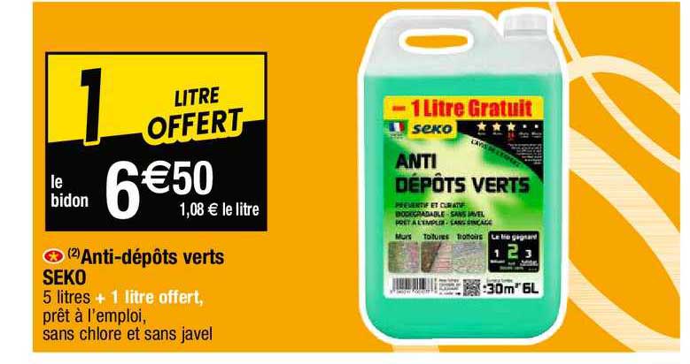 anti-dépôts verts seko