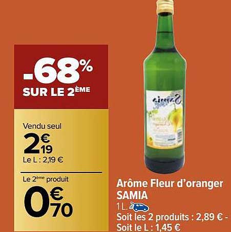 arôme fleur d'oranger samia