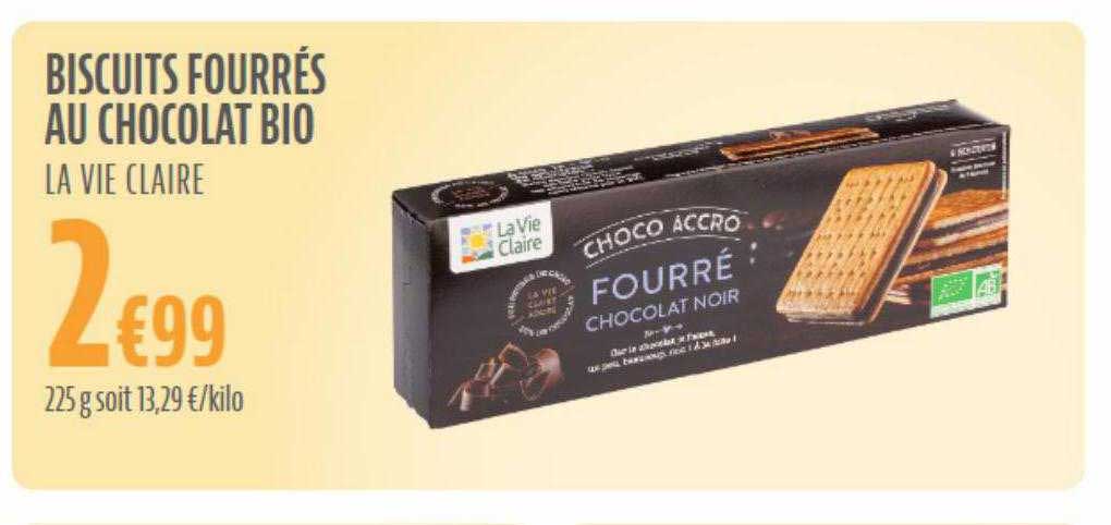 Biscuits Fourrés Au Chocolat Bio La Vie Claire