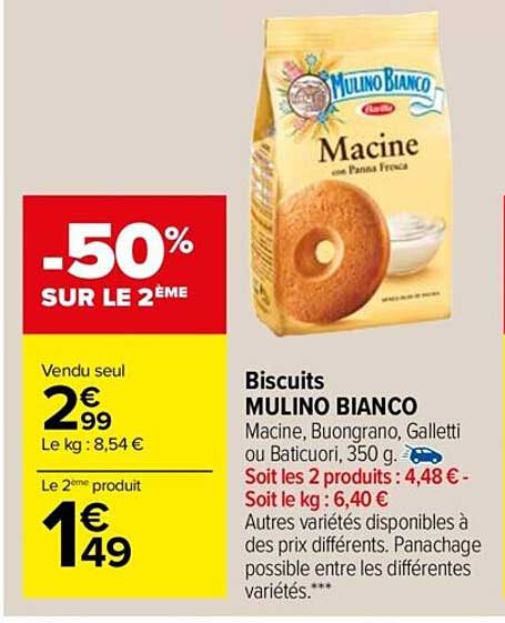 biscuits mulino bianco