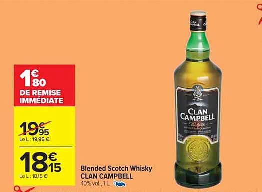 blended scotch whisky clan campbell