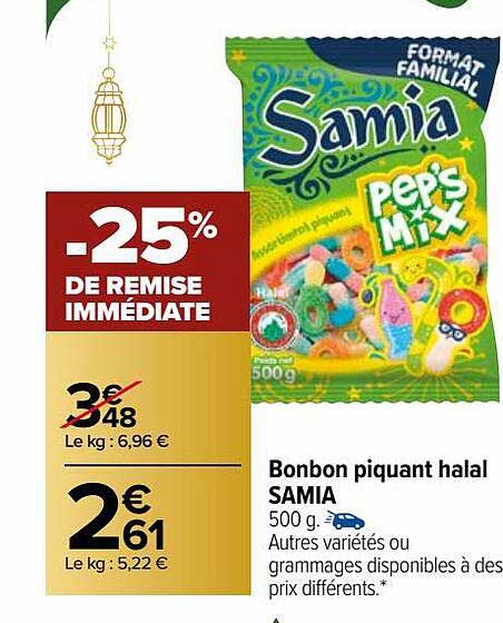bonbon piquant halal samia