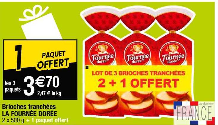 brioches tranchées la fournée dorée