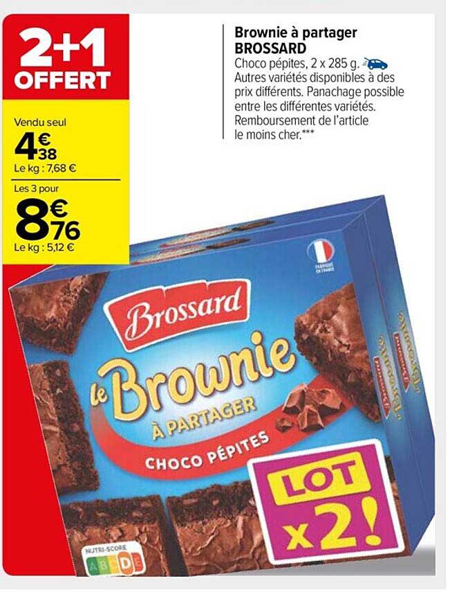 brownie à partager brossard