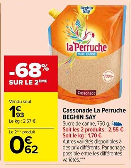 cassonade la perruche beghin say