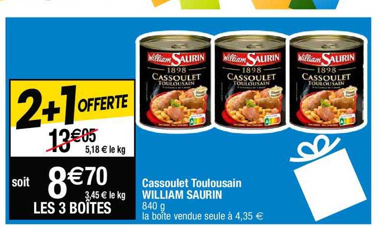 cassoulet toulousain william saurin