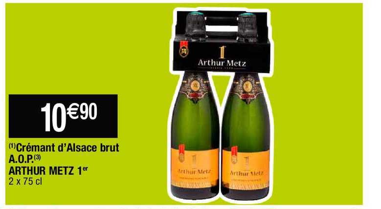 crémant d'alsace brut a.o.p. arthur metz 1