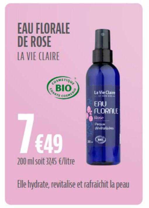 Eau Florale De Rose La Vie Claire