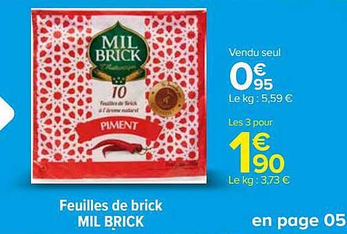 feuilles de brick mil brick