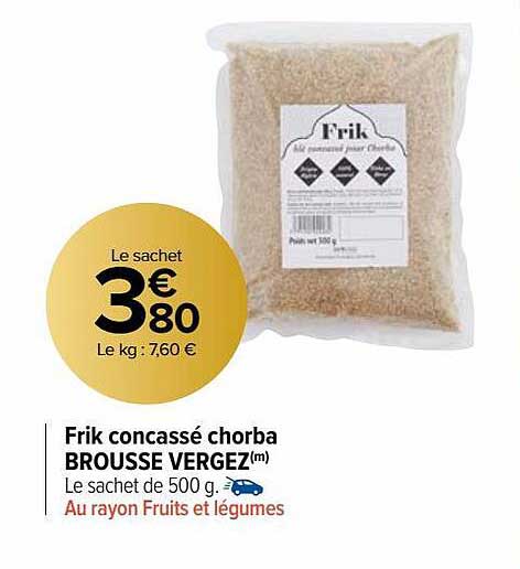 frik concassé chorba brousse vergez