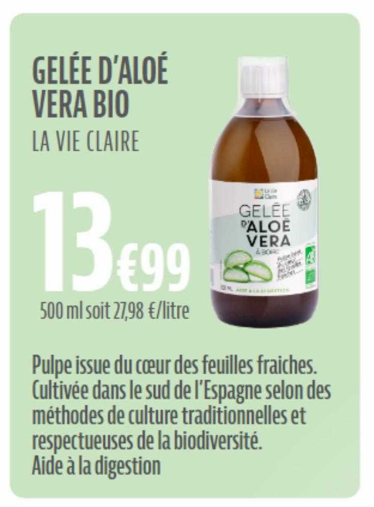 Gelée D'aloé Vera Bio La Vie Claire