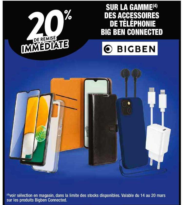 la gamme des accessoires de téléphone big ben connected