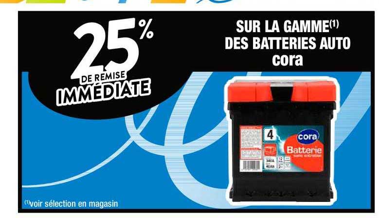 La Gamme Des Batteries Auto Cora