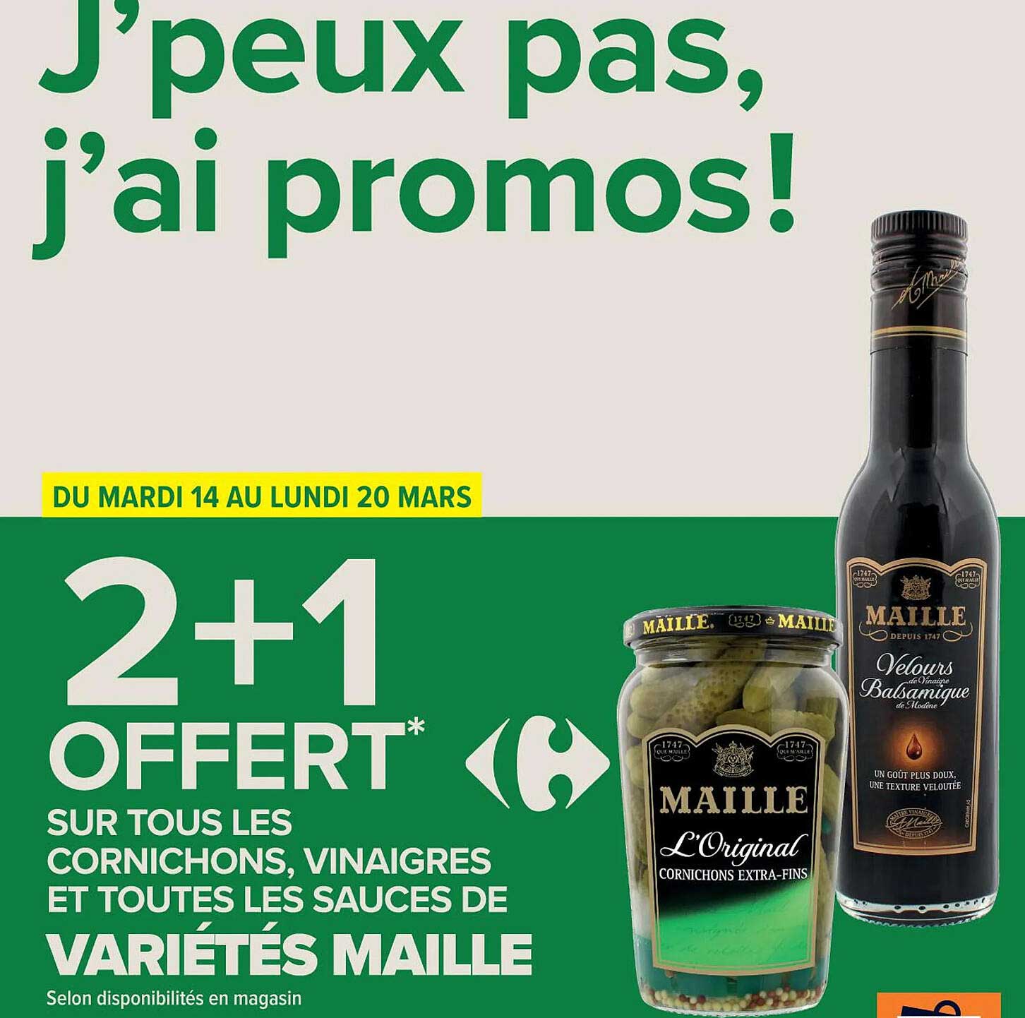les cornichons, vinaigres et les sauces de variétés maille