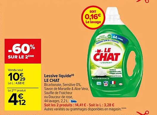 Lessive Liquide Le Chat