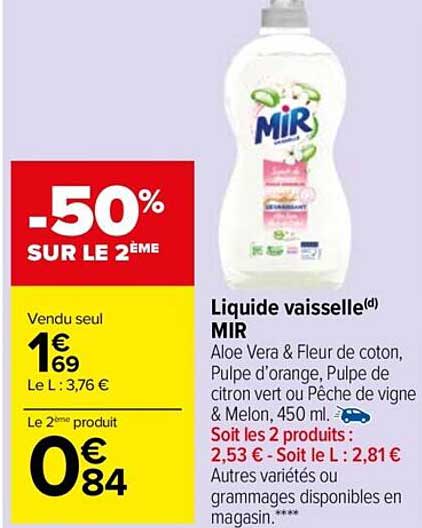 Liquide Vaisselle Mir