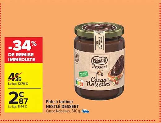 Pâte à Tartiner Nestlé Dessert