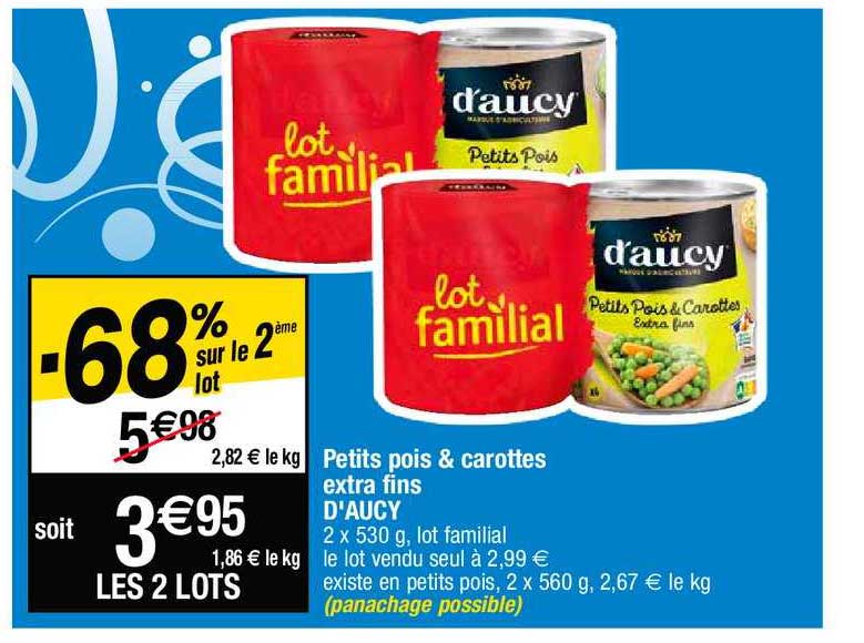 Petits Pois & Carottes Extra Fins D'aucy