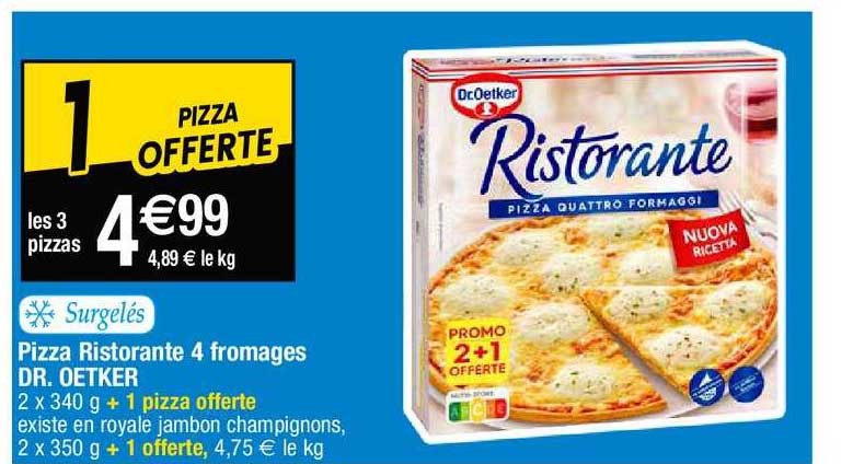 pizza ristorante 4 fromages dr. oetker