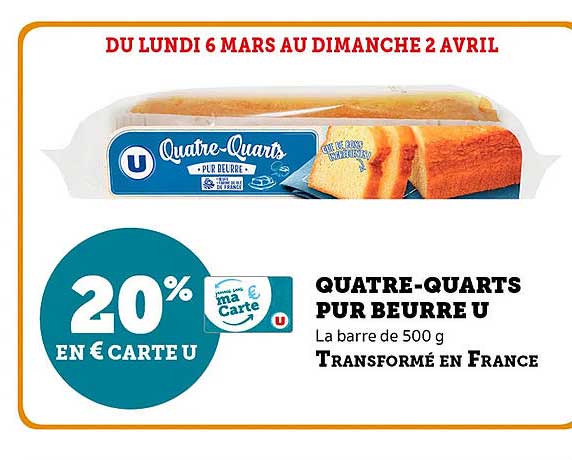 quatre-quarts pur beurre u