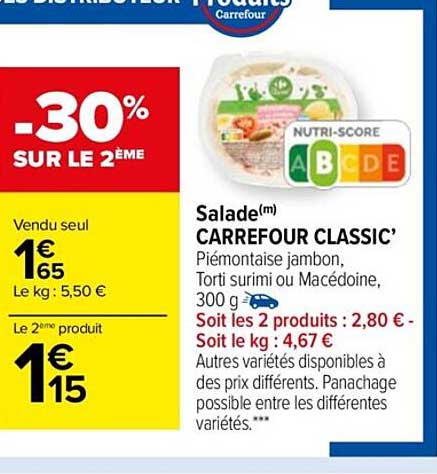 Salade Carrefour Classic'