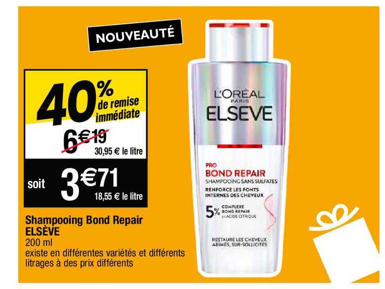 shampooing bond repair elsève