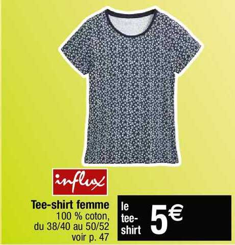 tee-shirt femme influx