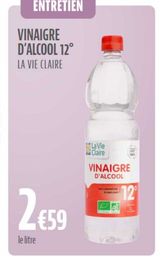 vinaigre d'alcool 12° la vie claire
