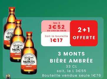 3 monts bière ambrée