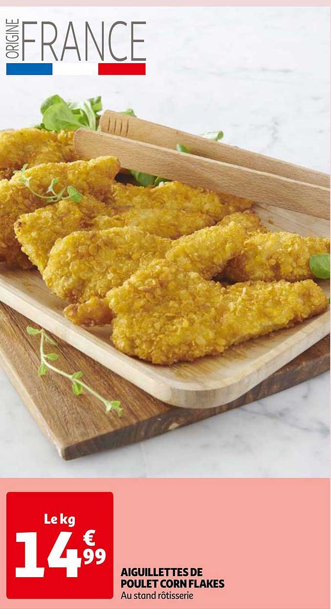 aiguillettes de poulet corn flakes