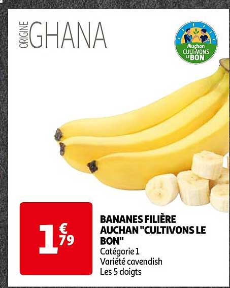 bananes filière auchan "cultivons le bon"
