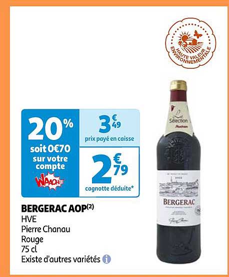 bergerac aop hve pierre chanau rouge