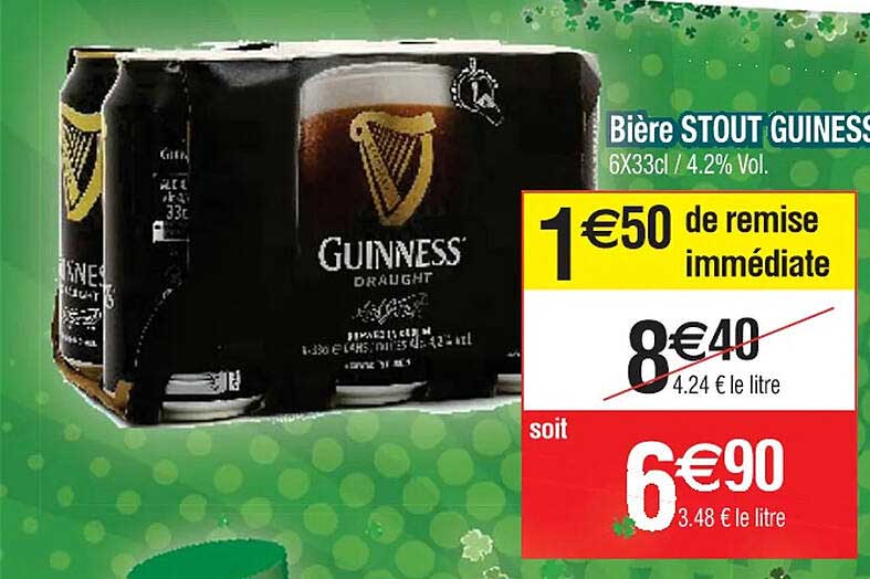 Bière Stout Guiness