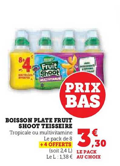 Boisson Plate Fruit Shoot Teisseire