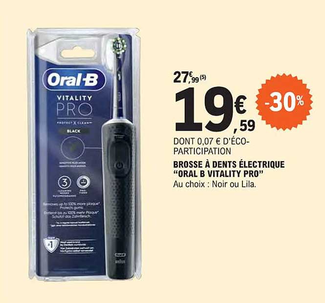 brosse à dents électrique "oral b vitality pro"