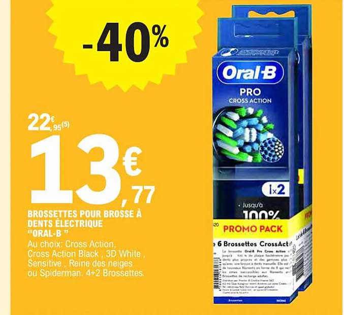 Brossettes Pour Brosse à Dents électrique "oral-b"