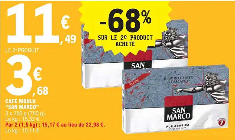 café moulu "san marco"